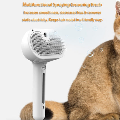 Self-Cleaning Mist Pet Comb