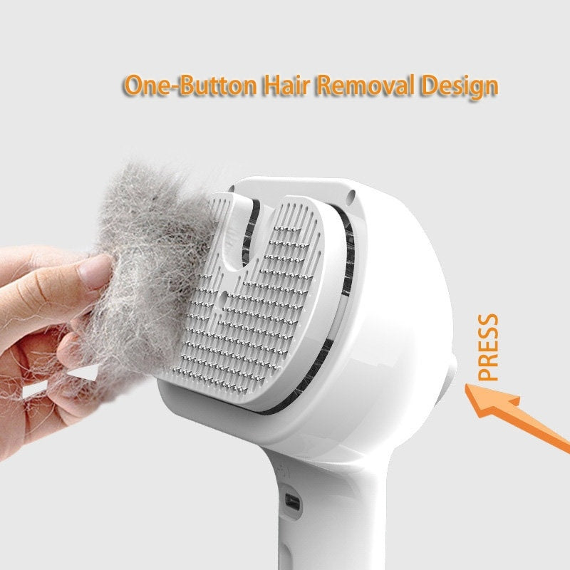 Self-Cleaning Mist Pet Comb